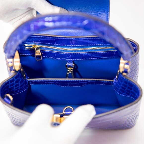 Louis Vuitton BNIB Capucines BB Bag- Santorini Blue exotic leather - Picture 10 of 16